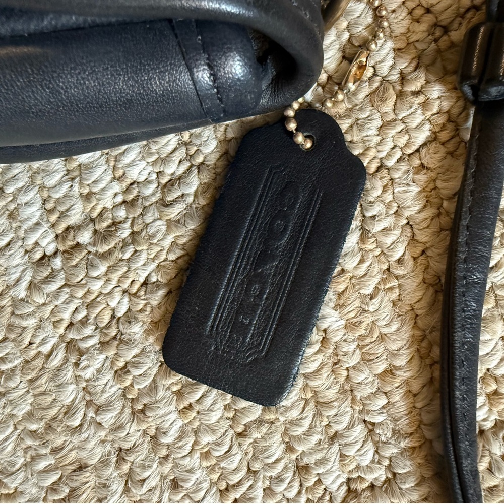 Coach Black belt/ Crossbody Bag with Gold Accents - Picture 5 of 9
